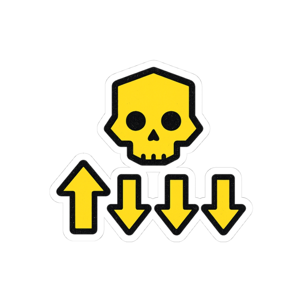 500kg Skull Strength Powerlifting Sticker - Official stickers merchandise