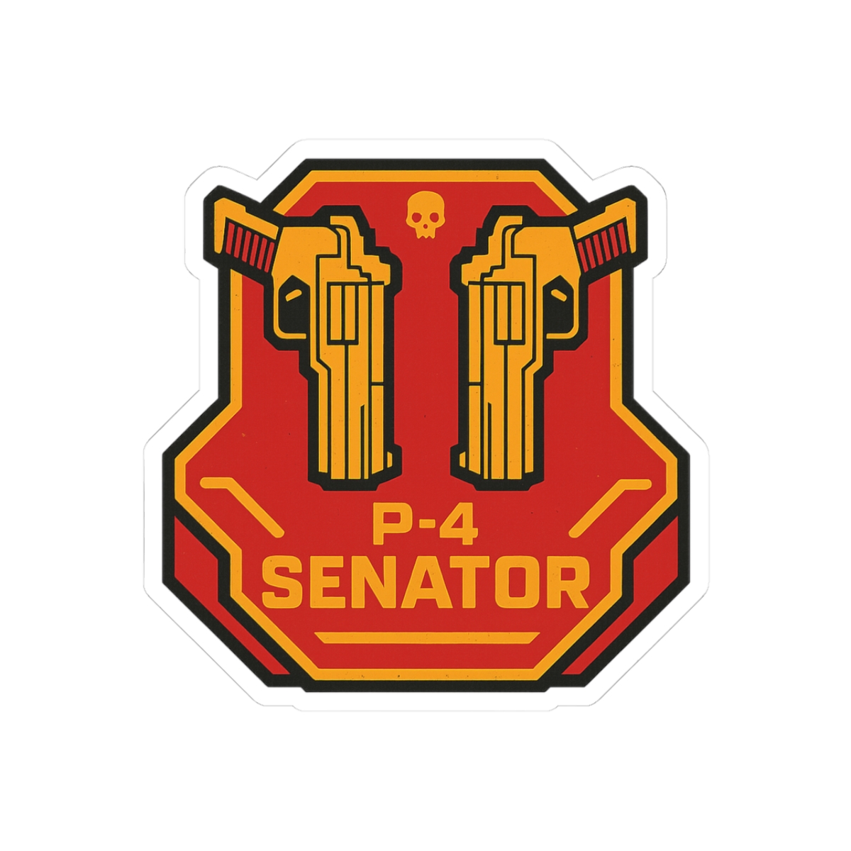 Trusty P-4 Senator Retro Sci-Fi Sticker - Official stickers merchandise