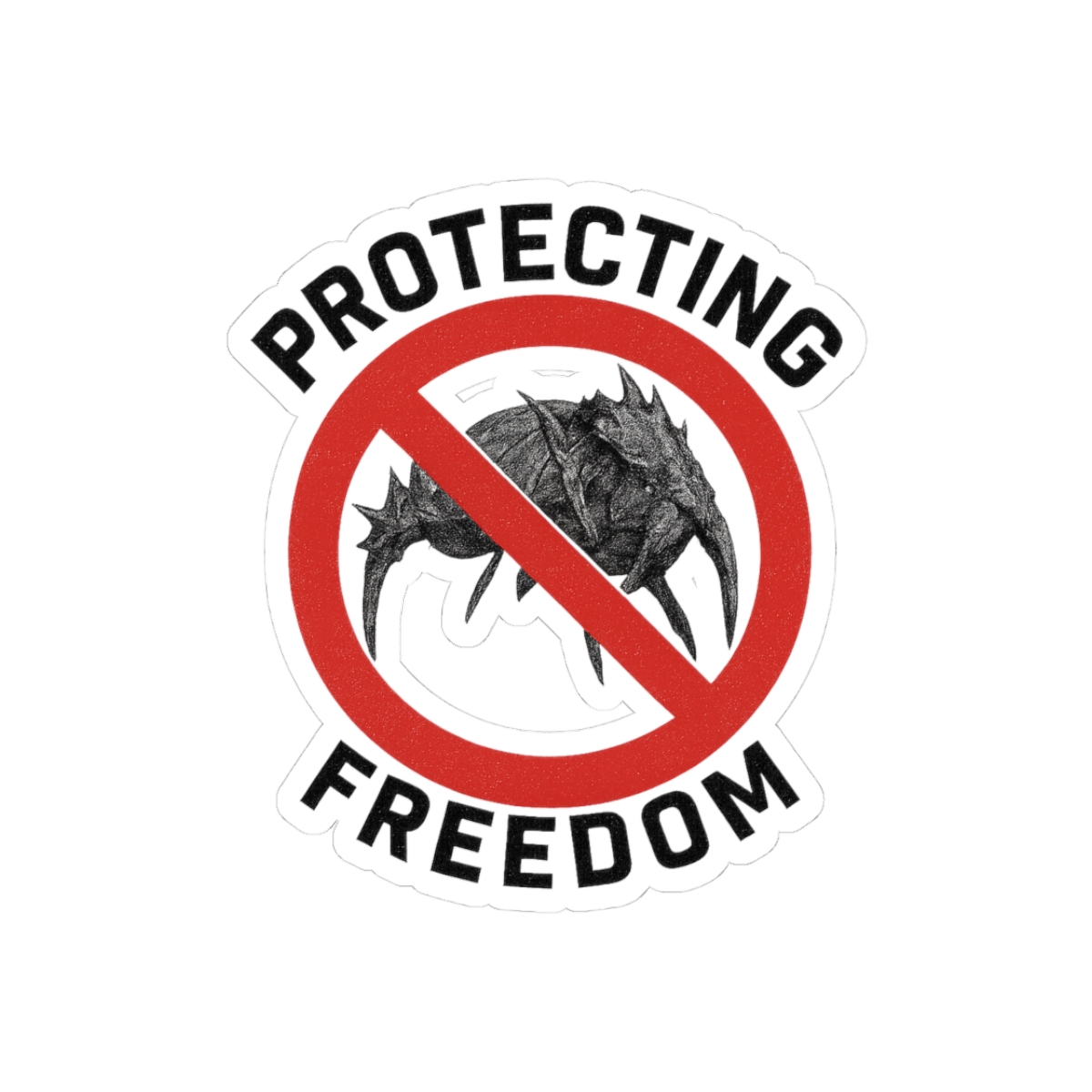 Protecting Freedom Patriotic Sticker - Official stickers merchandise