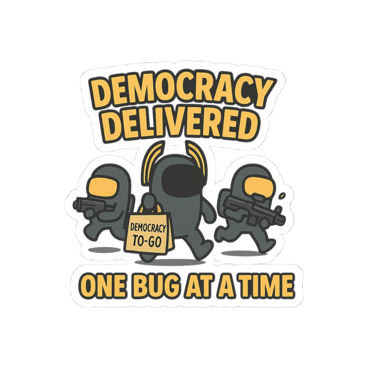 Democracy Delivered Patriotic Sticker - Official stickers merchandise