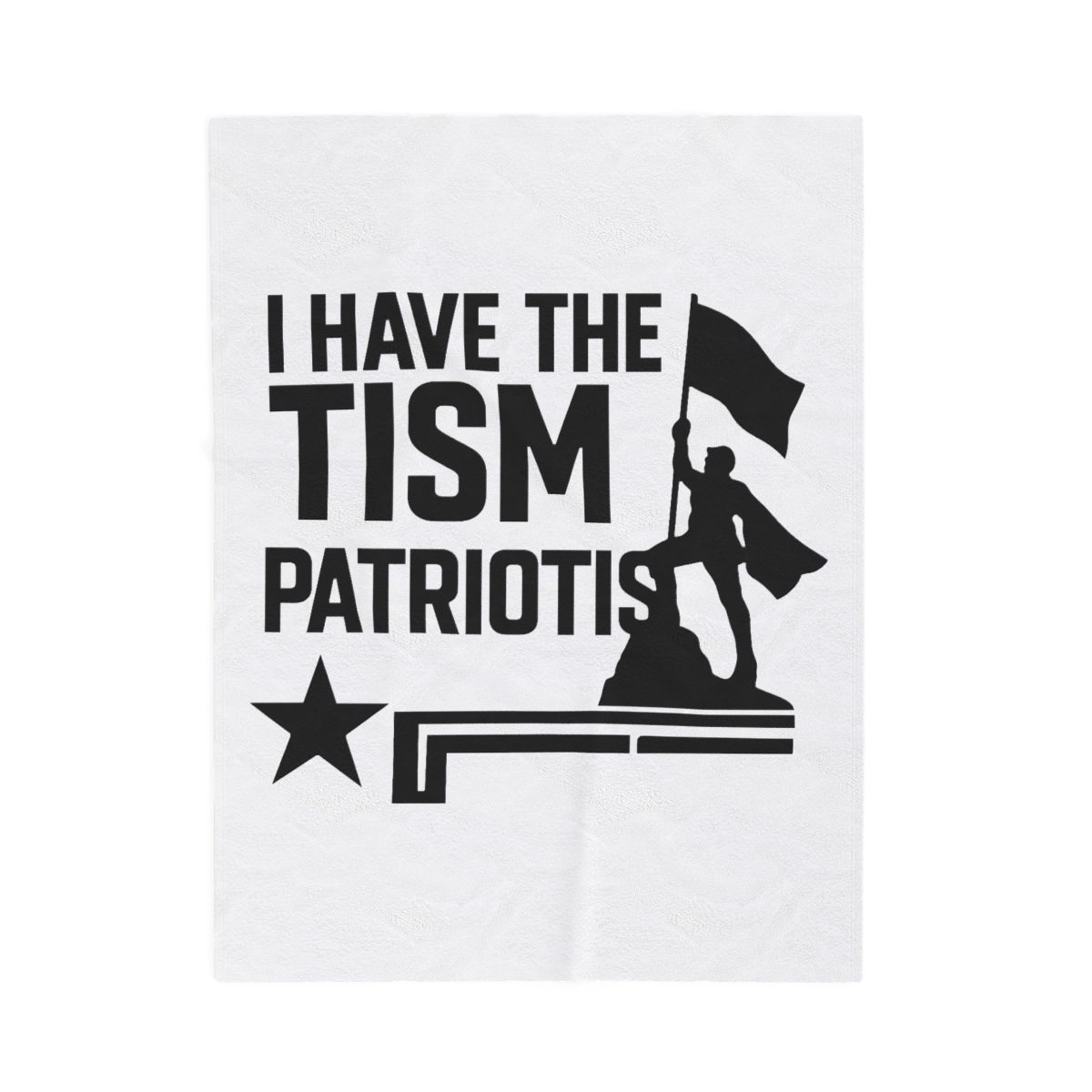 I Have the Patriotism in Black Bold Blanket - Official Gaming merchandise