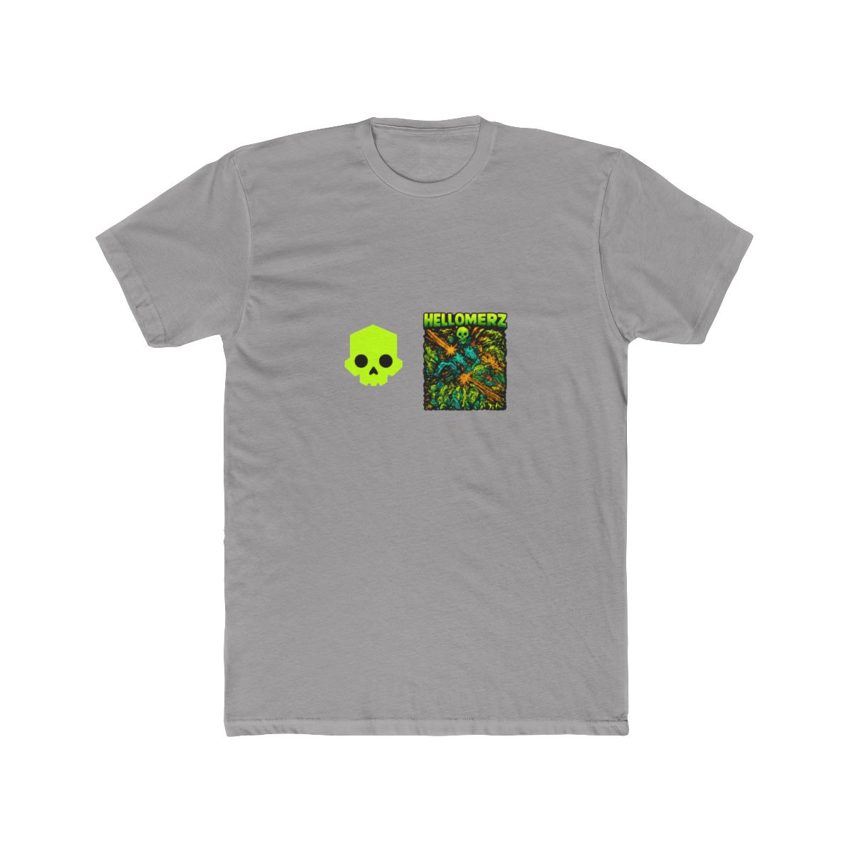 Helldivers Neon Green Skull Acid Wash T-Shirt - Official t-shirts merchandise