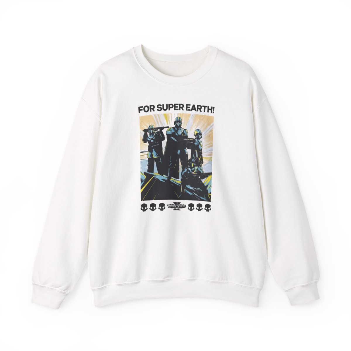 Helldivers for Democracy Heavy Blend™ Crewneck - Official sweatshirts merchandise