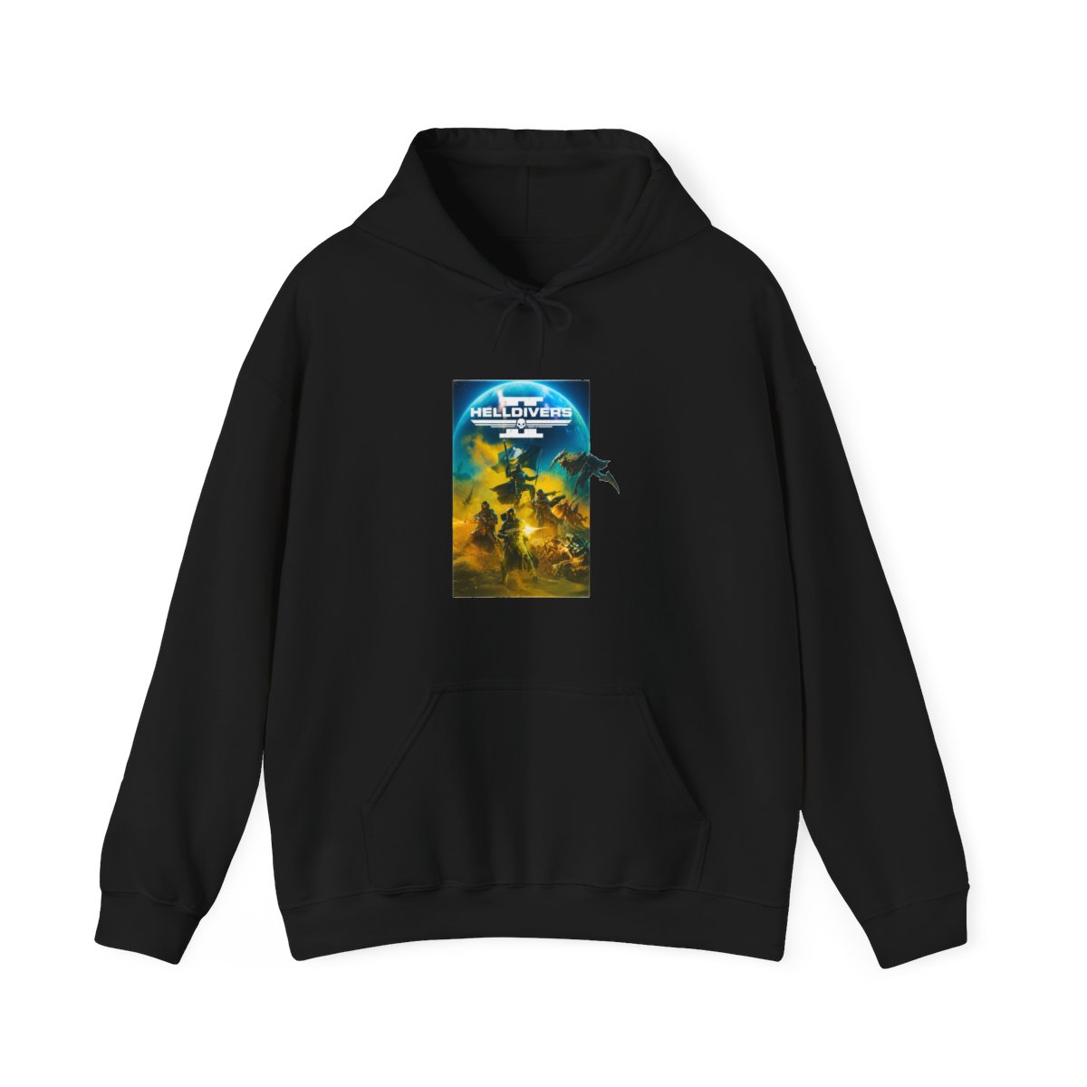 Helldivers Key Art Three-Panel Fleece Hoodie - Official hoodies merchandise